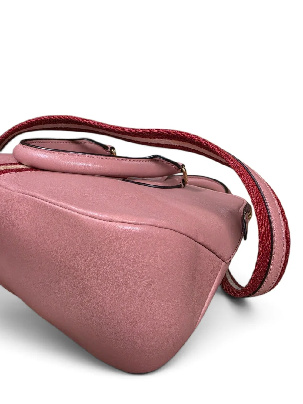 Bally Dusty Rose Leather Dainty Trainspotting 2-Way Swiss Lux (Retail $950)